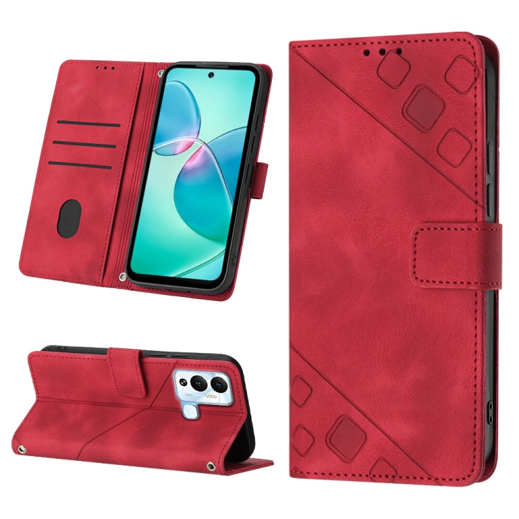 Skin-feel Embossed Leather Phone Case, For Infinix Hot 11, For Infinix Hot 11 Play / Hot 10 Play, For Infinix Hot 11s, For Infinix Hot 11s NFC X6812B, For Infinix Hot 12 Play / Hot 12 Play NFC, For Infinix Hot 12i X665, For Infinix Hot 12 X6817        ...