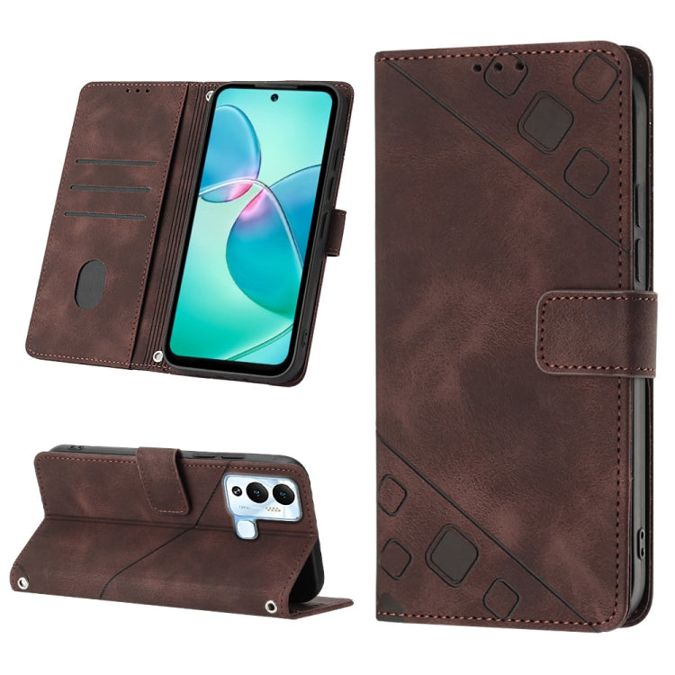 Skin-feel Embossed Leather Phone Case, For Infinix Hot 11, For Infinix Hot 11 Play / Hot 10 Play, For Infinix Hot 11s, For Infinix Hot 11s NFC X6812B, For Infinix Hot 12 Play / Hot 12 Play NFC, For Infinix Hot 12i X665, For Infinix Hot 12 X6817        ...