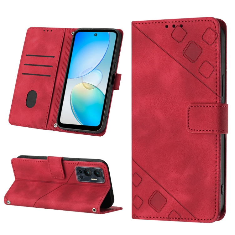 Skin-feel Embossed Leather Phone Case, For Infinix Hot 11, For Infinix Hot 11 Play / Hot 10 Play, For Infinix Hot 11s, For Infinix Hot 11s NFC X6812B, For Infinix Hot 12 Play / Hot 12 Play NFC, For Infinix Hot 12i X665, For Infinix Hot 12 X6817        ...