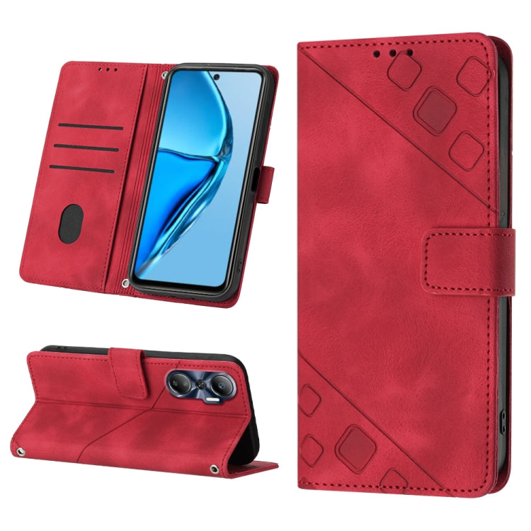 Skin-feel Embossed Leather Phone Case, For Infinix Hot 11, For Infinix Hot 11 Play / Hot 10 Play, For Infinix Hot 11s, For Infinix Hot 11s NFC X6812B, For Infinix Hot 12 Play / Hot 12 Play NFC, For Infinix Hot 12i X665, For Infinix Hot 12 X6817        ...