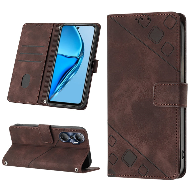 Skin-feel Embossed Leather Phone Case, For Infinix Hot 11, For Infinix Hot 11 Play / Hot 10 Play, For Infinix Hot 11s, For Infinix Hot 11s NFC X6812B, For Infinix Hot 12 Play / Hot 12 Play NFC, For Infinix Hot 12i X665, For Infinix Hot 12 X6817        ...