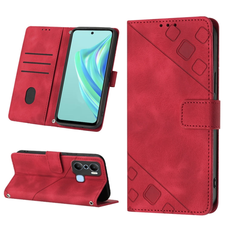Skin-feel Embossed Leather Phone Case, For Infinix Hot 20 5G X666, For Infinix Hot 20 Play, For Infinix Hot 20S / 20 Pro X6827, For Infinix Note 11, For Infinix Note 11i / Note 10, For Infinix Note 11s / Note 11 Pro, For Infinix Note 12 G96            ...