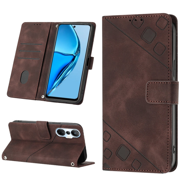 Skin-feel Embossed Leather Phone Case, For Infinix Hot 20 5G X666, For Infinix Hot 20 Play, For Infinix Hot 20S / 20 Pro X6827, For Infinix Note 11, For Infinix Note 11i / Note 10, For Infinix Note 11s / Note 11 Pro, For Infinix Note 12 G96            ...