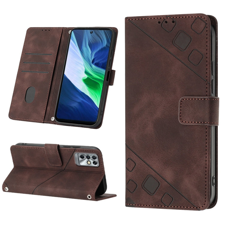 Skin-feel Embossed Leather Phone Case, For Infinix Hot 20 5G X666, For Infinix Hot 20 Play, For Infinix Hot 20S / 20 Pro X6827, For Infinix Note 11, For Infinix Note 11i / Note 10, For Infinix Note 11s / Note 11 Pro, For Infinix Note 12 G96            ...