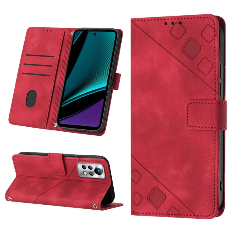 Skin-feel Embossed Leather Phone Case, For Infinix Hot 20 5G X666, For Infinix Hot 20 Play, For Infinix Hot 20S / 20 Pro X6827, For Infinix Note 11, For Infinix Note 11i / Note 10, For Infinix Note 11s / Note 11 Pro, For Infinix Note 12 G96            ...
