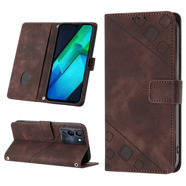 Skin-feel Embossed Leather Phone Case, For Infinix Hot 20 5G X666, For Infinix Hot 20 Play, For Infinix Hot 20S / 20 Pro X6827, For Infinix Note 11, For Infinix Note 11i / Note 10, For Infinix Note 11s / Note 11 Pro, For Infinix Note 12 G96            ...