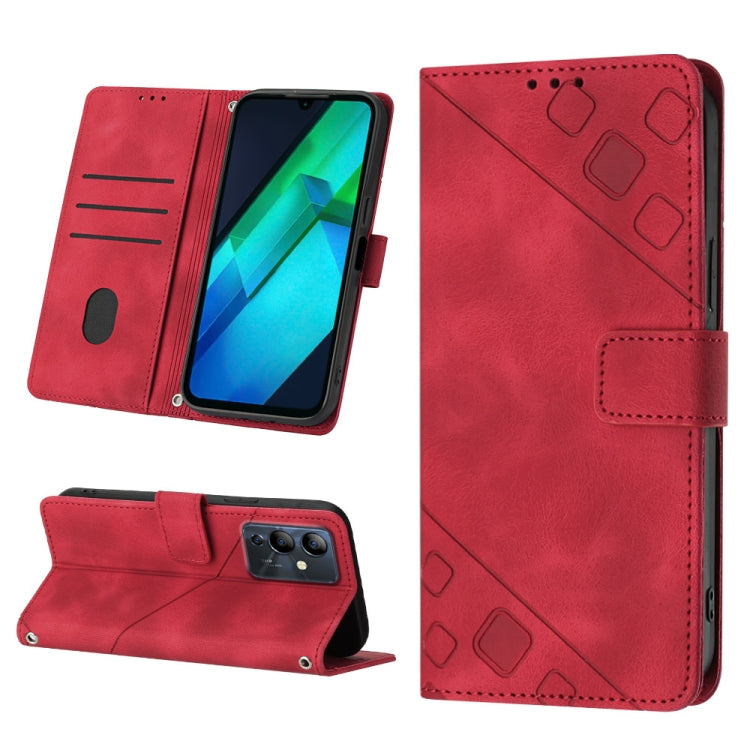 Skin-feel Embossed Leather Phone Case, For Infinix Note 12 5G / Note 12 Pro 5G, For Infinix Note 12i X6819, For Infinix Note 20 X676C, For Infinix Note 20i X665E, For Infinix Smart 6, For Infinix Smart 6 Plus X6823, For Infinix Smart 7 X6515           ...