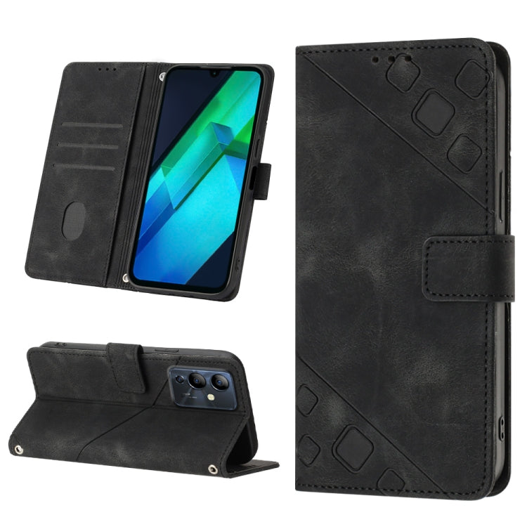 Skin-feel Embossed Leather Phone Case, For Infinix Note 12 5G / Note 12 Pro 5G, For Infinix Note 12i X6819, For Infinix Note 20 X676C, For Infinix Note 20i X665E, For Infinix Smart 6, For Infinix Smart 6 Plus X6823, For Infinix Smart 7 X6515           ...