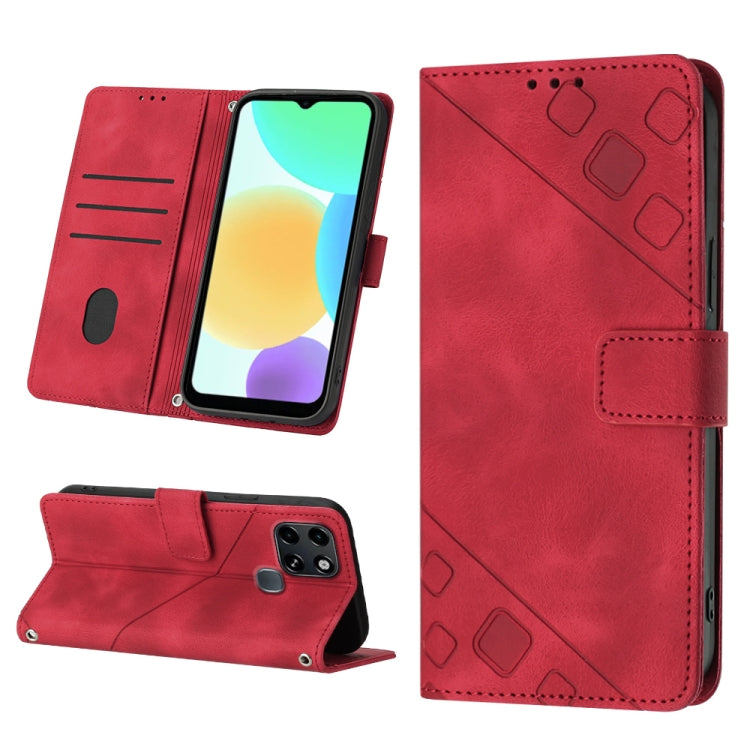 Skin-feel Embossed Leather Phone Case, For Infinix Note 12 5G / Note 12 Pro 5G, For Infinix Note 12i X6819, For Infinix Note 20 X676C, For Infinix Note 20i X665E, For Infinix Smart 6, For Infinix Smart 6 Plus X6823, For Infinix Smart 7 X6515           ...
