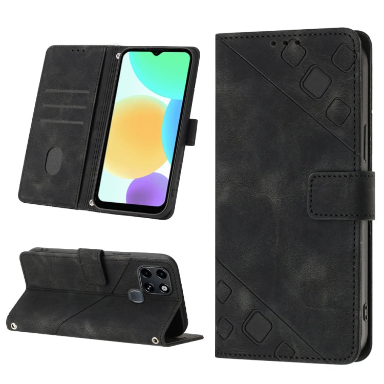 Skin-feel Embossed Leather Phone Case, For Infinix Note 12 5G / Note 12 Pro 5G, For Infinix Note 12i X6819, For Infinix Note 20 X676C, For Infinix Note 20i X665E, For Infinix Smart 6, For Infinix Smart 6 Plus X6823, For Infinix Smart 7 X6515           ...