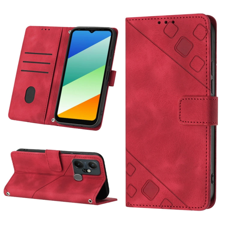 Skin-feel Embossed Leather Phone Case, For Infinix Note 12 5G / Note 12 Pro 5G, For Infinix Note 12i X6819, For Infinix Note 20 X676C, For Infinix Note 20i X665E, For Infinix Smart 6, For Infinix Smart 6 Plus X6823, For Infinix Smart 7 X6515           ...