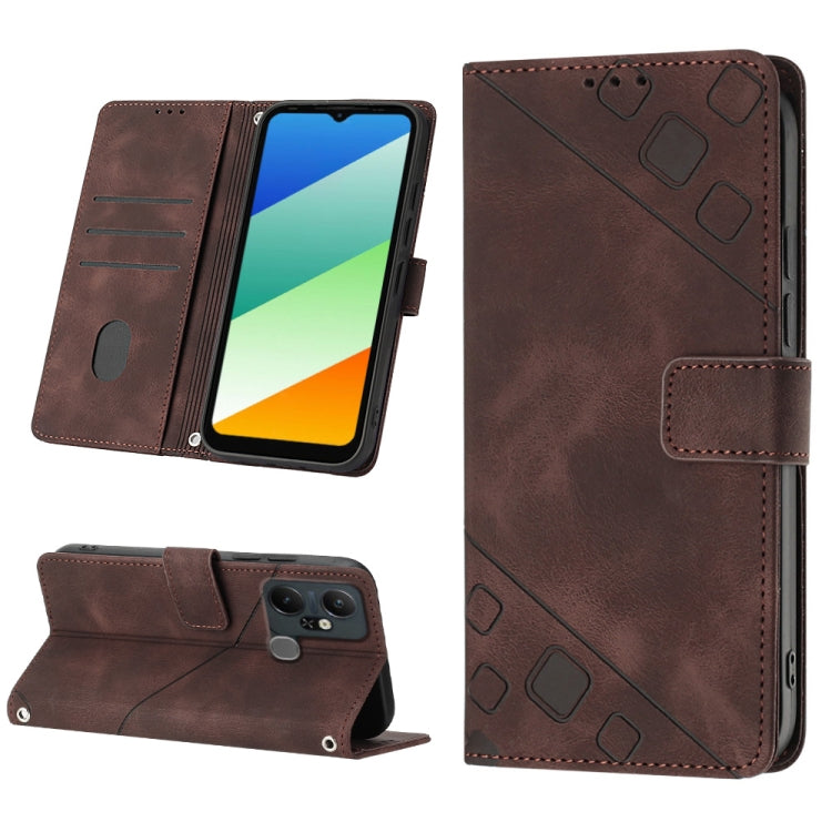 Skin-feel Embossed Leather Phone Case, For Infinix Note 12 5G / Note 12 Pro 5G, For Infinix Note 12i X6819, For Infinix Note 20 X676C, For Infinix Note 20i X665E, For Infinix Smart 6, For Infinix Smart 6 Plus X6823, For Infinix Smart 7 X6515           ...