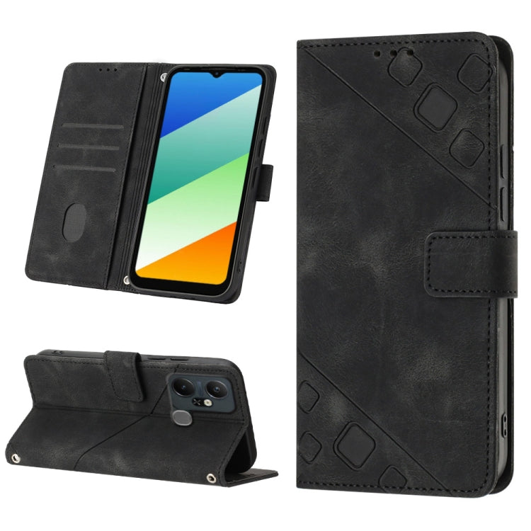 Skin-feel Embossed Leather Phone Case, For Infinix Note 12 5G / Note 12 Pro 5G, For Infinix Note 12i X6819, For Infinix Note 20 X676C, For Infinix Note 20i X665E, For Infinix Smart 6, For Infinix Smart 6 Plus X6823, For Infinix Smart 7 X6515           ...