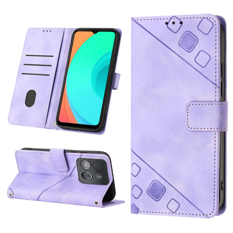 Skin-feel Embossed Leather Phone Case, For Infinix Note 12 5G / Note 12 Pro 5G, For Infinix Note 12i X6819, For Infinix Note 20 X676C, For Infinix Note 20i X665E, For Infinix Smart 6, For Infinix Smart 6 Plus X6823, For Infinix Smart 7 X6515           ...