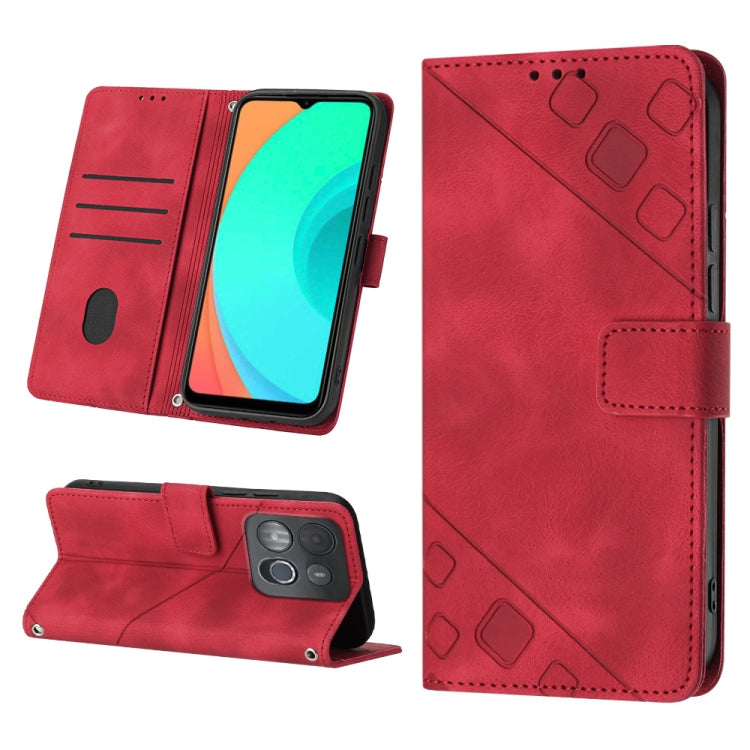 Skin-feel Embossed Leather Phone Case, For Infinix Note 12 5G / Note 12 Pro 5G, For Infinix Note 12i X6819, For Infinix Note 20 X676C, For Infinix Note 20i X665E, For Infinix Smart 6, For Infinix Smart 6 Plus X6823, For Infinix Smart 7 X6515           ...