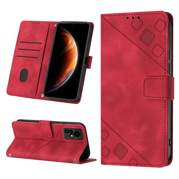 Skin-feel Embossed Leather Phone Case, For Infinix Note 12 5G / Note 12 Pro 5G, For Infinix Note 12i X6819, For Infinix Note 20 X676C, For Infinix Note 20i X665E, For Infinix Smart 6, For Infinix Smart 6 Plus X6823, For Infinix Smart 7 X6515           ...