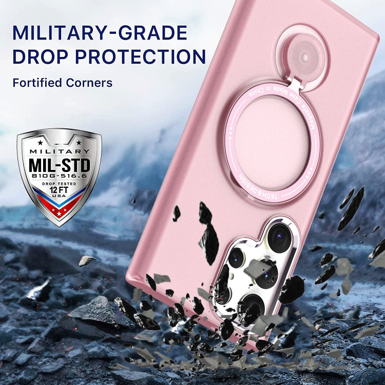 360 Degree Rotation Holder MagSafe Magnetic Phone Case, For Samsung Galaxy S23 Ultra 5G, For Samsung Galaxy S23+ 5G, For Samsung Galaxy S23 5G, For Samsung Galaxy S22 Ultra 5G, For Samsung Galaxy S22+ 5G, For Samsung Galaxy S22 5G