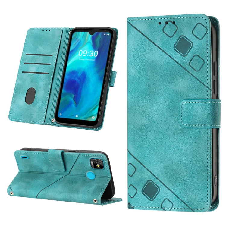 Skin-feel Embossed Leather Phone Case, For Tecno Camon 18i, For Tecno Pop 5 Go, For Tecno Pop 5 LTE, For Tecno Pop 5P, For Tecno Pova 2, For Tecno Pova Neo, For Tecno Spark 8, For Tecno Spark 8P