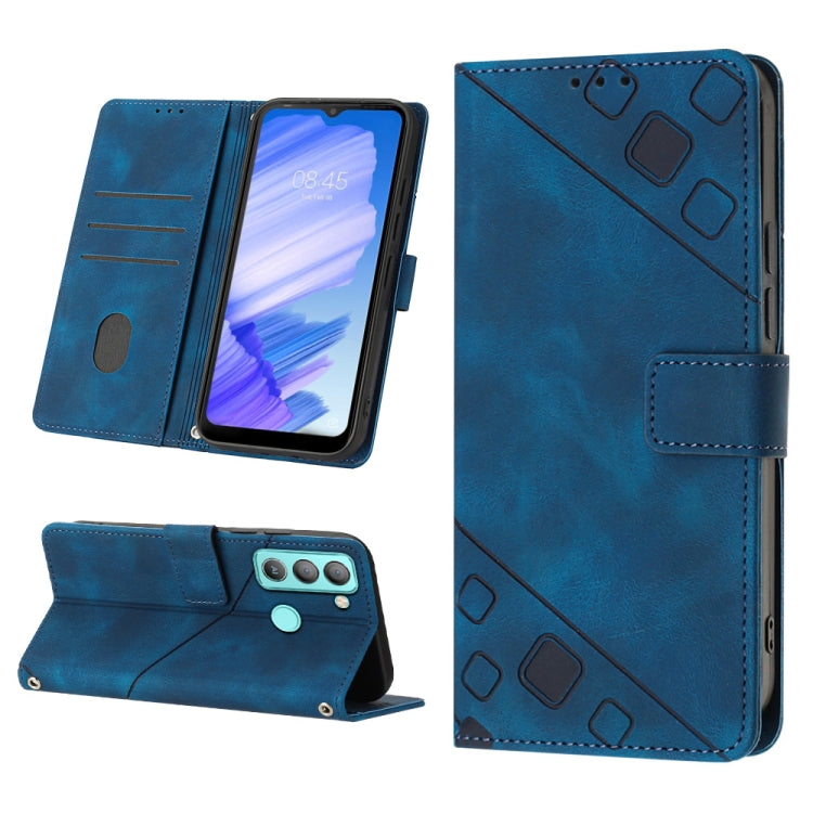 Skin-feel Embossed Leather Phone Case, For Tecno Camon 18i, For Tecno Pop 5 Go, For Tecno Pop 5 LTE, For Tecno Pop 5P, For Tecno Pova 2, For Tecno Pova Neo, For Tecno Spark 8, For Tecno Spark 8P