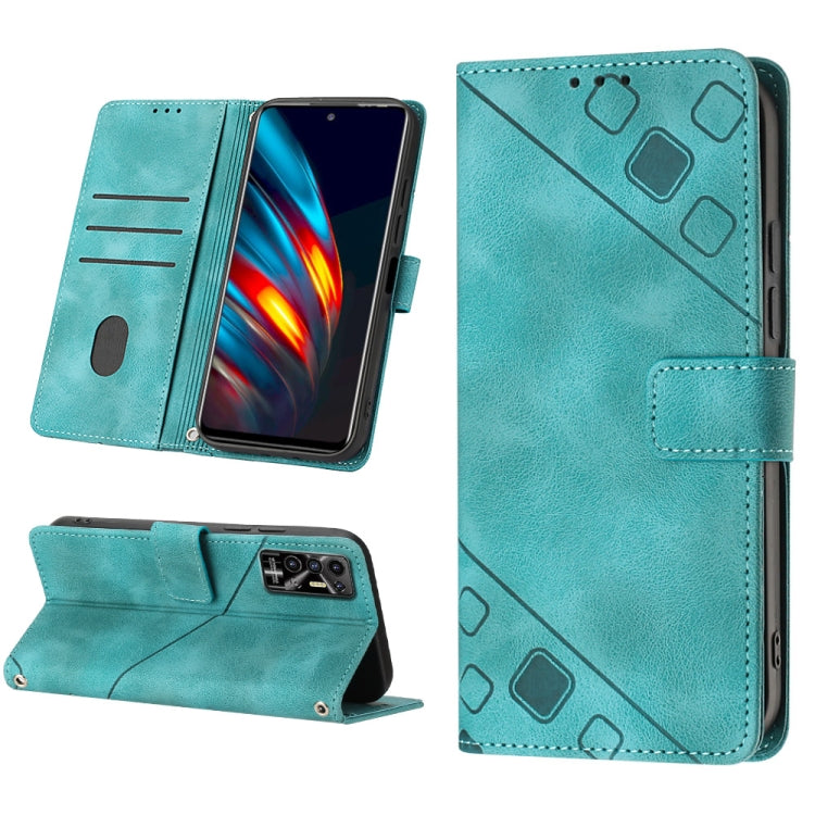Skin-feel Embossed Leather Phone Case, For Tecno Camon 18i, For Tecno Pop 5 Go, For Tecno Pop 5 LTE, For Tecno Pop 5P, For Tecno Pova 2, For Tecno Pova Neo, For Tecno Spark 8, For Tecno Spark 8P