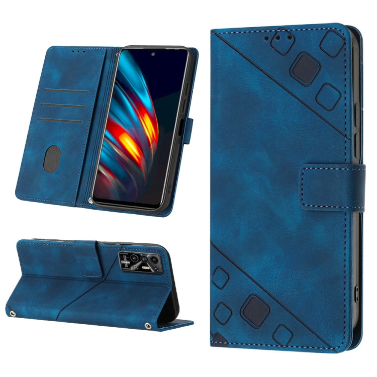 Skin-feel Embossed Leather Phone Case, For Tecno Camon 18i, For Tecno Pop 5 Go, For Tecno Pop 5 LTE, For Tecno Pop 5P, For Tecno Pova 2, For Tecno Pova Neo, For Tecno Spark 8, For Tecno Spark 8P