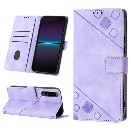 Skin-feel Embossed Leather Phone Case, For Sony Xperia 1 IV, For Sony Xperia 5 IV, For Sony Xperia 10 IV, For OPPO A78, For Xiaomi Redmi Note 12 Global, For Xiaomi Redmi 12C / 11A 4G, For Samsung Galaxy A04e / F04 / M04, For Samsung Galaxy A04 Core