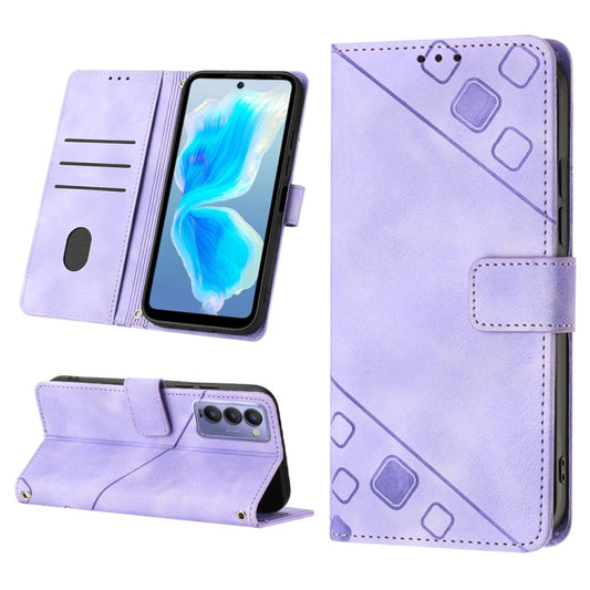 Skin-feel Embossed Leather Phone Case, For Tecno Camon 18 / 18 P, For Tecno Camon 18 Premier, For Tecno Camon 19, For Tecno Camon 19 Neo, For Tecno Camon 19 Pro 5G, For Tecno Pop 6, For Tecno Pop 6 Pro, For Tecno Pova 3 LE7