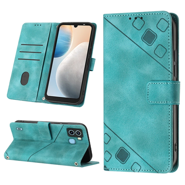 Skin-feel Embossed Leather Phone Case, For Tecno Camon 18 / 18 P, For Tecno Camon 18 Premier, For Tecno Camon 19, For Tecno Camon 19 Neo, For Tecno Camon 19 Pro 5G, For Tecno Pop 6, For Tecno Pop 6 Pro, For Tecno Pova 3 LE7