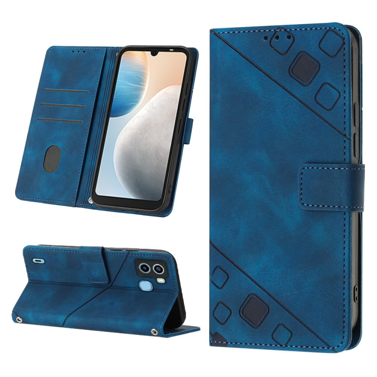 Skin-feel Embossed Leather Phone Case, For Tecno Camon 18 / 18 P, For Tecno Camon 18 Premier, For Tecno Camon 19, For Tecno Camon 19 Neo, For Tecno Camon 19 Pro 5G, For Tecno Pop 6, For Tecno Pop 6 Pro, For Tecno Pova 3 LE7