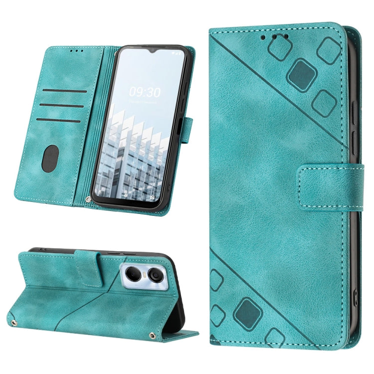 Skin-feel Embossed Leather Phone Case, For Tecno Camon 18 / 18 P, For Tecno Camon 18 Premier, For Tecno Camon 19, For Tecno Camon 19 Neo, For Tecno Camon 19 Pro 5G, For Tecno Pop 6, For Tecno Pop 6 Pro, For Tecno Pova 3 LE7