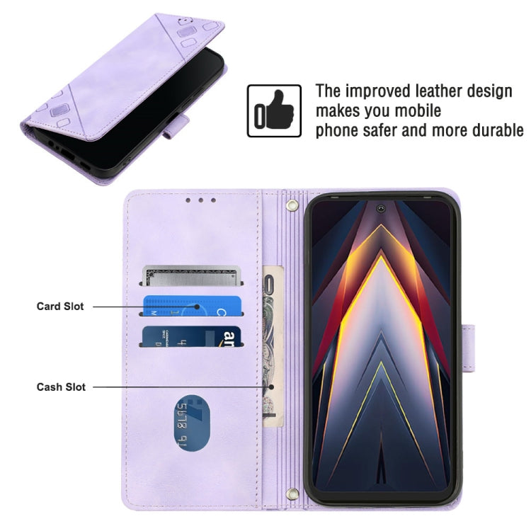 Skin-feel Embossed Leather Phone Case, For Tecno Pova 4 LG7n, For Tecno Pova Neo 2 LG6n, For Tecno Pova 4 Pro LG8n, For Tecno Spark 9 KG5p, For Tecno Spark 9 Pro / Spark 9T