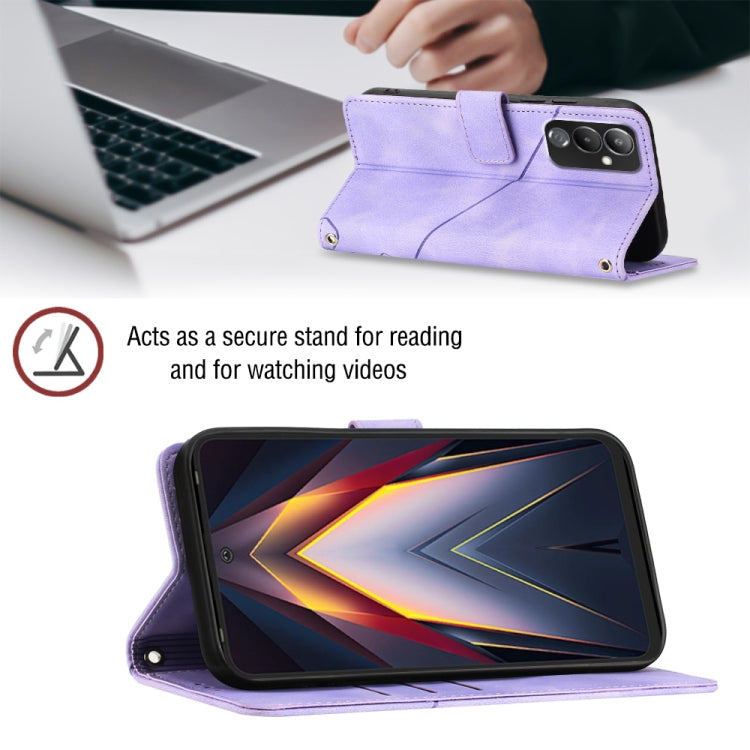 Skin-feel Embossed Leather Phone Case, For Tecno Pova 4 LG7n, For Tecno Pova Neo 2 LG6n, For Tecno Pova 4 Pro LG8n, For Tecno Spark 9 KG5p, For Tecno Spark 9 Pro / Spark 9T