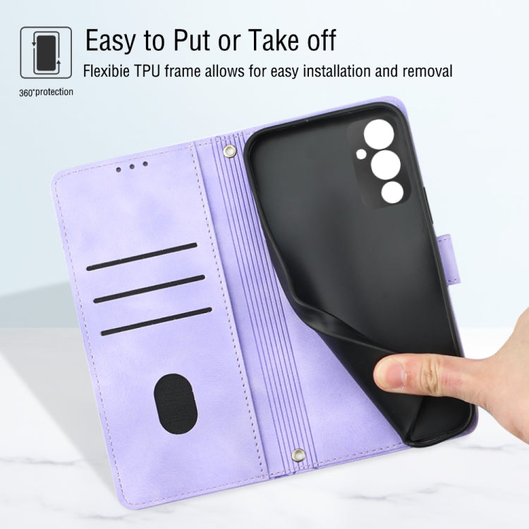 Skin-feel Embossed Leather Phone Case, For Tecno Pova 4 LG7n, For Tecno Pova Neo 2 LG6n, For Tecno Pova 4 Pro LG8n, For Tecno Spark 9 KG5p, For Tecno Spark 9 Pro / Spark 9T