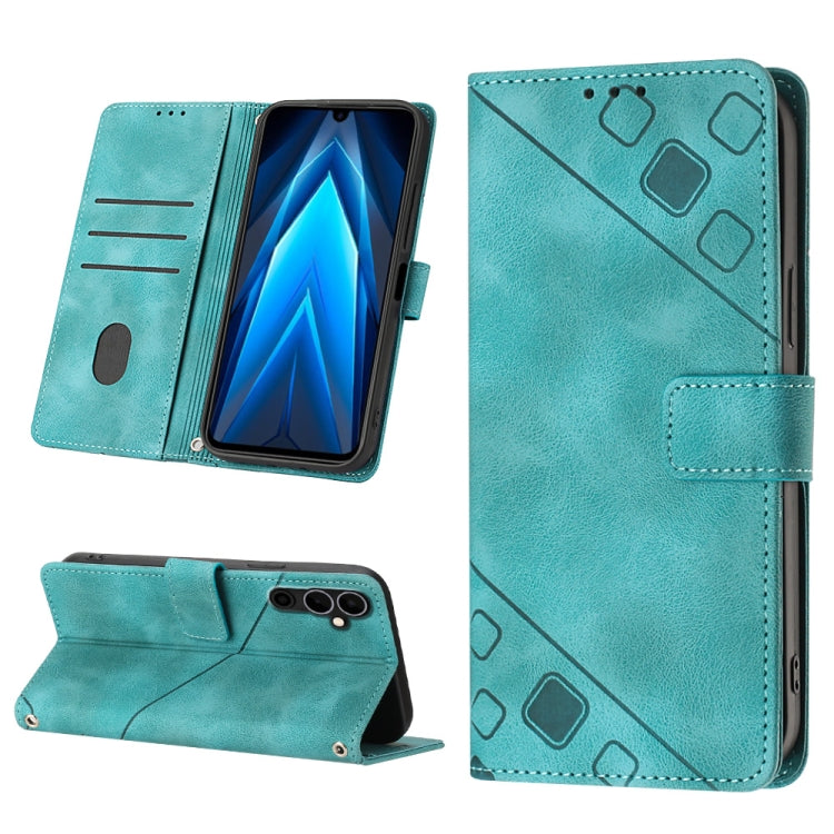Skin-feel Embossed Leather Phone Case, For Tecno Pova 4 LG7n, For Tecno Pova Neo 2 LG6n, For Tecno Pova 4 Pro LG8n, For Tecno Spark 9 KG5p, For Tecno Spark 9 Pro / Spark 9T
