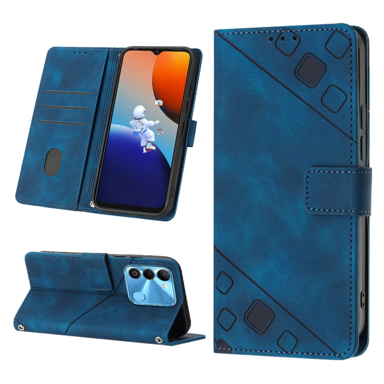 Skin-feel Embossed Leather Phone Case, For Tecno Pova 4 LG7n, For Tecno Pova Neo 2 LG6n, For Tecno Pova 4 Pro LG8n, For Tecno Spark 9 KG5p, For Tecno Spark 9 Pro / Spark 9T