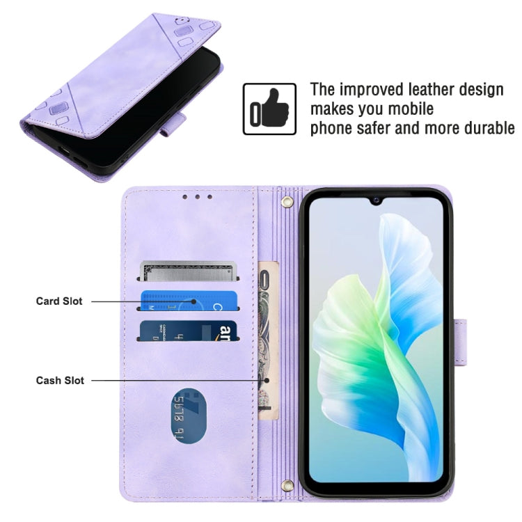 Skin-feel Embossed Leather Phone Case, For vivo S10e 5G / V23e 4G&5G / Y75 4G, For vivo V20 / V21e 4G / Y73 2021, For vivo Y02s, For vivo Y15s 2021 / Y15a, For vivo Y17 / Y15 / Y12 / U10 / Y11 / Y3, For vivo Y21 2021 / Y33s / Y21s                      ...
