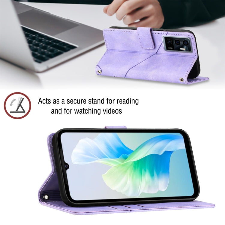 Skin-feel Embossed Leather Phone Case, For vivo S10e 5G / V23e 4G&5G / Y75 4G, For vivo V20 / V21e 4G / Y73 2021, For vivo Y02s, For vivo Y15s 2021 / Y15a, For vivo Y17 / Y15 / Y12 / U10 / Y11 / Y3, For vivo Y21 2021 / Y33s / Y21s                      ...