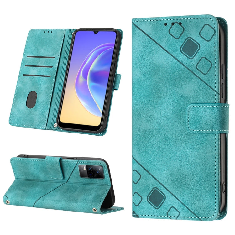 Skin-feel Embossed Leather Phone Case, For vivo S10e 5G / V23e 4G&5G / Y75 4G, For vivo V20 / V21e 4G / Y73 2021, For vivo Y02s, For vivo Y15s 2021 / Y15a, For vivo Y17 / Y15 / Y12 / U10 / Y11 / Y3, For vivo Y21 2021 / Y33s / Y21s                      ...