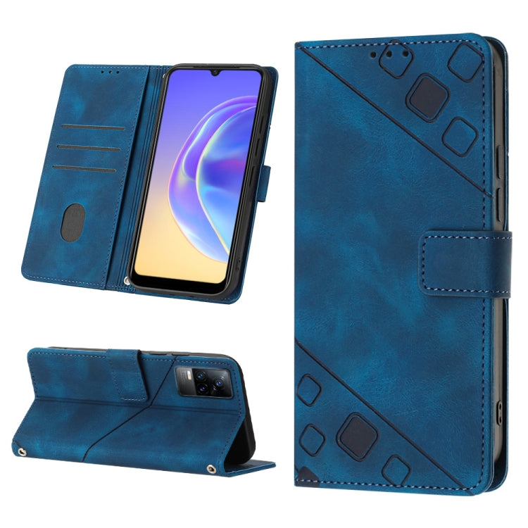 Skin-feel Embossed Leather Phone Case, For vivo S10e 5G / V23e 4G&5G / Y75 4G, For vivo V20 / V21e 4G / Y73 2021, For vivo Y02s, For vivo Y15s 2021 / Y15a, For vivo Y17 / Y15 / Y12 / U10 / Y11 / Y3, For vivo Y21 2021 / Y33s / Y21s                      ...