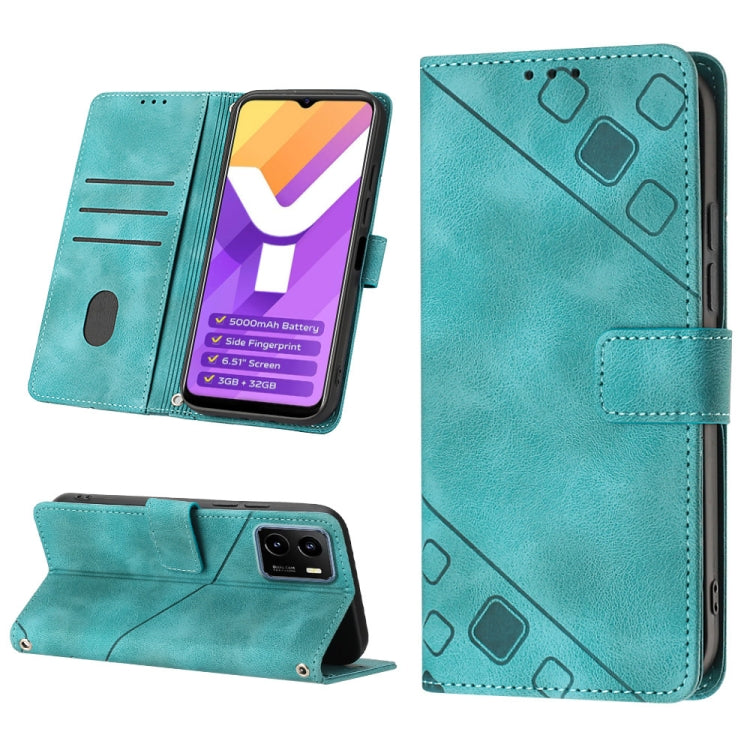 Skin-feel Embossed Leather Phone Case, For vivo S10e 5G / V23e 4G&5G / Y75 4G, For vivo V20 / V21e 4G / Y73 2021, For vivo Y02s, For vivo Y15s 2021 / Y15a, For vivo Y17 / Y15 / Y12 / U10 / Y11 / Y3, For vivo Y21 2021 / Y33s / Y21s                      ...