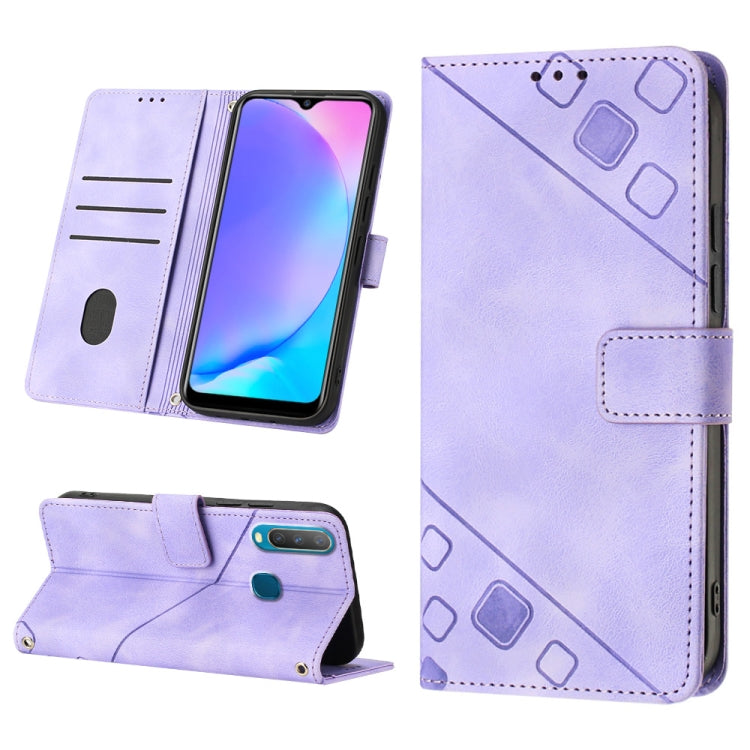 Skin-feel Embossed Leather Phone Case, For vivo S10e 5G / V23e 4G&5G / Y75 4G, For vivo V20 / V21e 4G / Y73 2021, For vivo Y02s, For vivo Y15s 2021 / Y15a, For vivo Y17 / Y15 / Y12 / U10 / Y11 / Y3, For vivo Y21 2021 / Y33s / Y21s                      ...