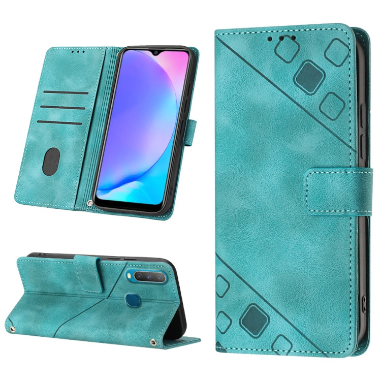 Skin-feel Embossed Leather Phone Case, For vivo S10e 5G / V23e 4G&5G / Y75 4G, For vivo V20 / V21e 4G / Y73 2021, For vivo Y02s, For vivo Y15s 2021 / Y15a, For vivo Y17 / Y15 / Y12 / U10 / Y11 / Y3, For vivo Y21 2021 / Y33s / Y21s                      ...