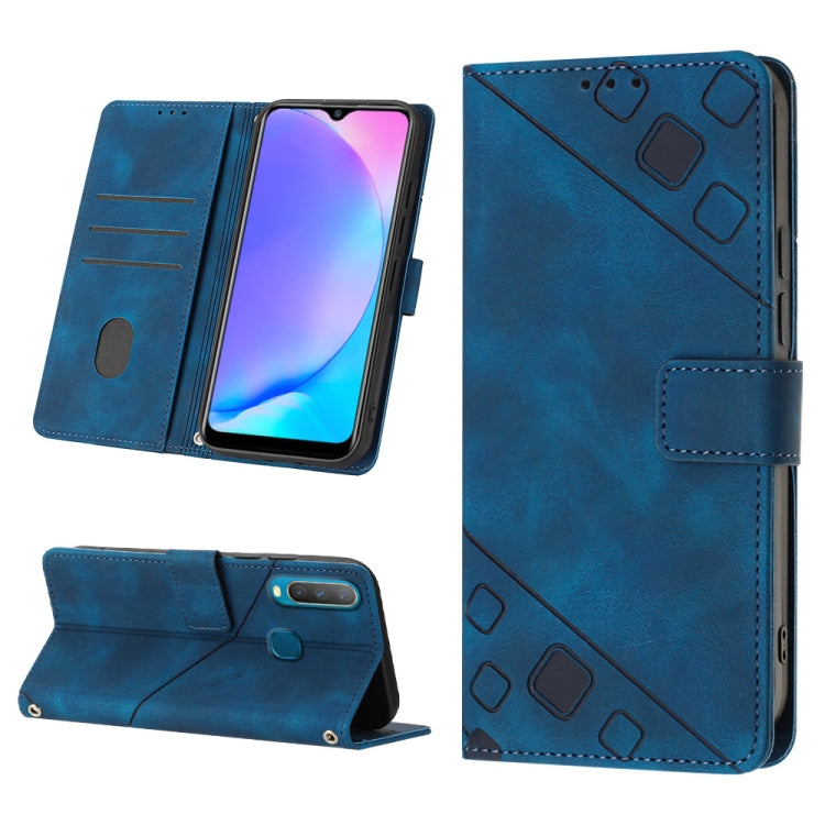 Skin-feel Embossed Leather Phone Case, For vivo S10e 5G / V23e 4G&5G / Y75 4G, For vivo V20 / V21e 4G / Y73 2021, For vivo Y02s, For vivo Y15s 2021 / Y15a, For vivo Y17 / Y15 / Y12 / U10 / Y11 / Y3, For vivo Y21 2021 / Y33s / Y21s                      ...