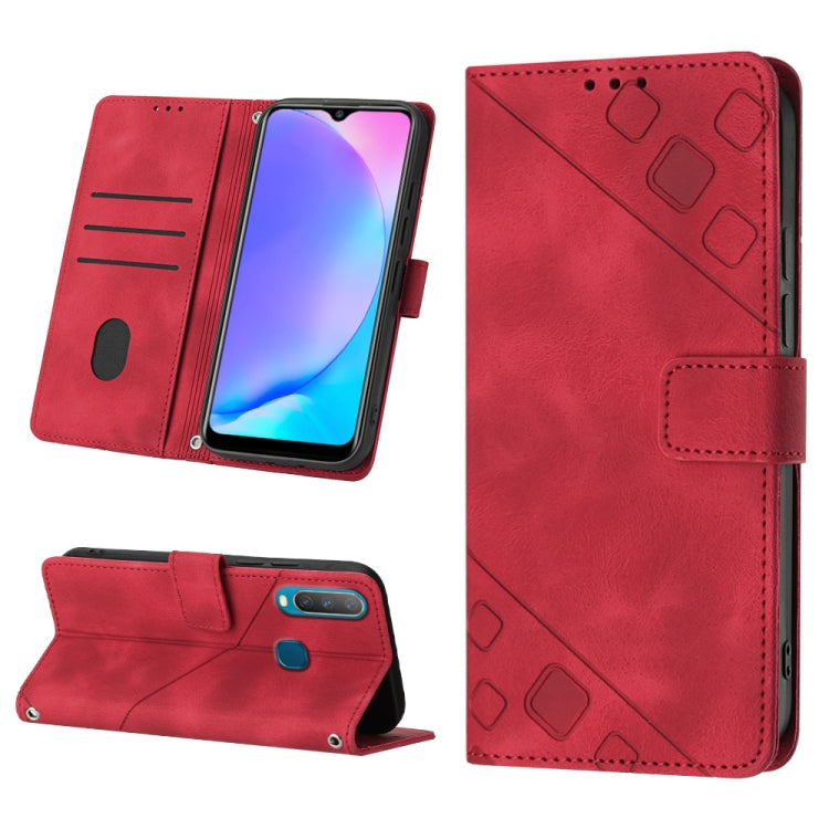 Skin-feel Embossed Leather Phone Case, For vivo S10e 5G / V23e 4G&5G / Y75 4G, For vivo V20 / V21e 4G / Y73 2021, For vivo Y02s, For vivo Y15s 2021 / Y15a, For vivo Y17 / Y15 / Y12 / U10 / Y11 / Y3, For vivo Y21 2021 / Y33s / Y21s                      ...