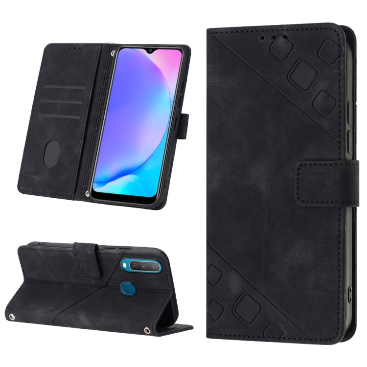 Skin-feel Embossed Leather Phone Case, For vivo S10e 5G / V23e 4G&5G / Y75 4G, For vivo V20 / V21e 4G / Y73 2021, For vivo Y02s, For vivo Y15s 2021 / Y15a, For vivo Y17 / Y15 / Y12 / U10 / Y11 / Y3, For vivo Y21 2021 / Y33s / Y21s                      ...