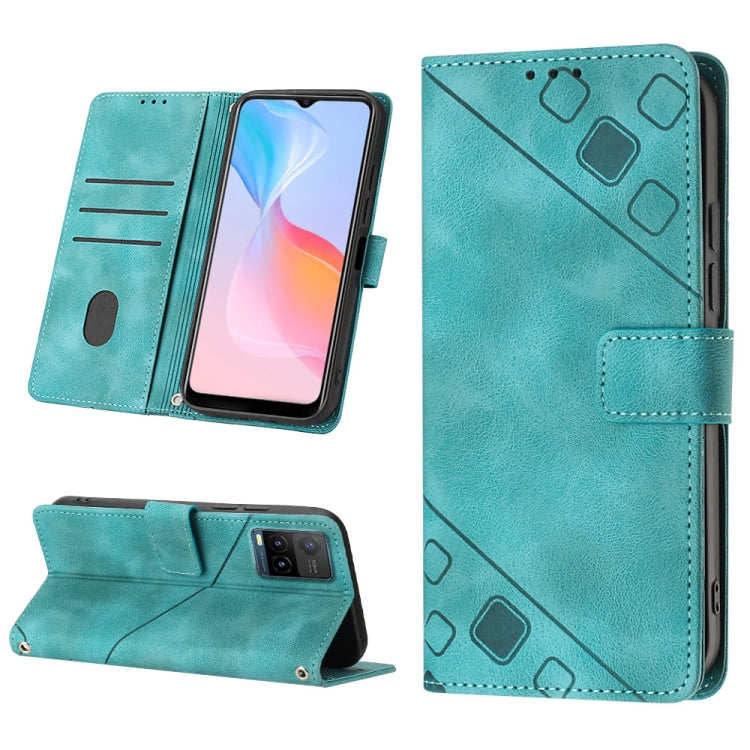 Skin-feel Embossed Leather Phone Case, For vivo S10e 5G / V23e 4G&5G / Y75 4G, For vivo V20 / V21e 4G / Y73 2021, For vivo Y02s, For vivo Y15s 2021 / Y15a, For vivo Y17 / Y15 / Y12 / U10 / Y11 / Y3, For vivo Y21 2021 / Y33s / Y21s                      ...