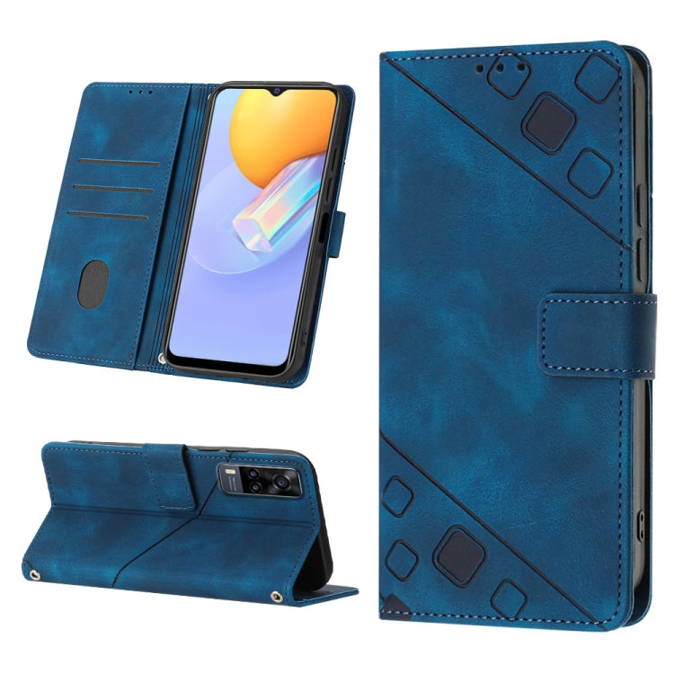 Skin-feel Embossed Leather Phone Case, For vivo S10e 5G / V23e 4G&5G / Y75 4G, For vivo V20 / V21e 4G / Y73 2021, For vivo Y02s, For vivo Y15s 2021 / Y15a, For vivo Y17 / Y15 / Y12 / U10 / Y11 / Y3, For vivo Y21 2021 / Y33s / Y21s                      ...