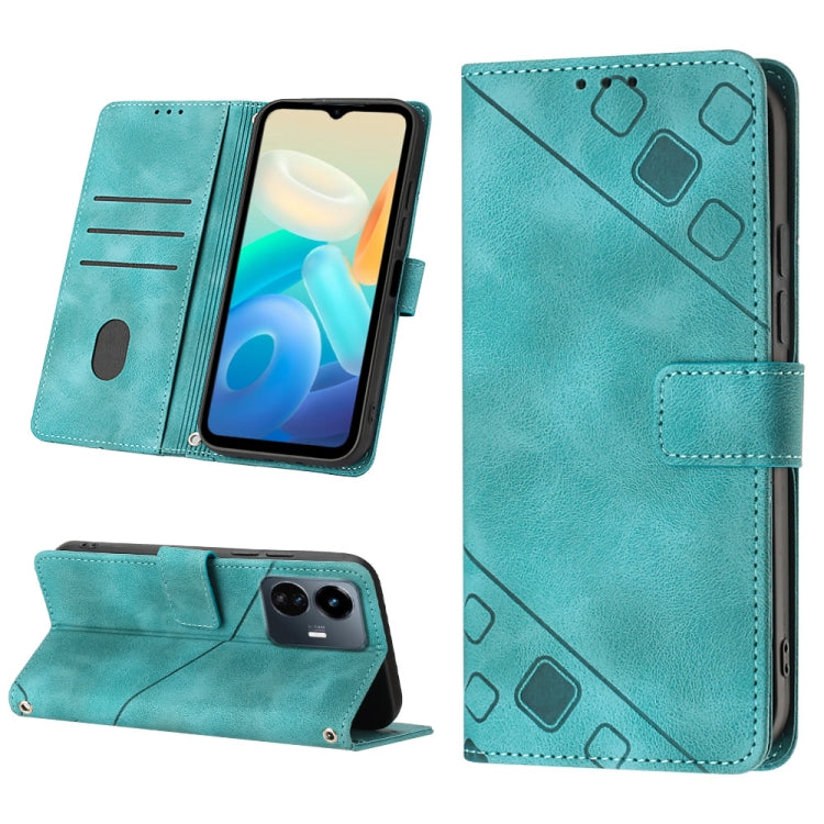 Skin-feel Embossed Leather Phone Case, For vivo S10e 5G / V23e 4G&5G / Y75 4G, For vivo V20 / V21e 4G / Y73 2021, For vivo Y02s, For vivo Y15s 2021 / Y15a, For vivo Y17 / Y15 / Y12 / U10 / Y11 / Y3, For vivo Y21 2021 / Y33s / Y21s                      ...