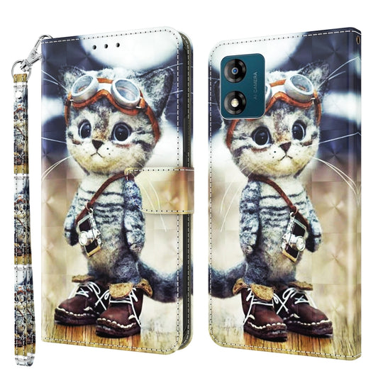 3D Painted Leather Phone Case, For Motorola Moto E13, For Motorola Moto G13 / G23, For Xiaomi Redmi Note 12 Pro 5G Global