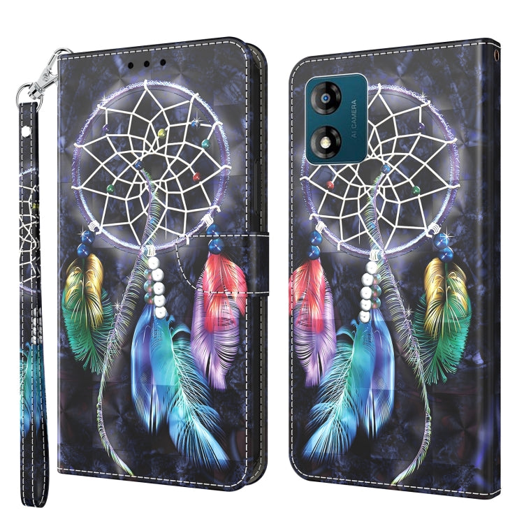 3D Painted Leather Phone Case, For Motorola Moto E13, For Motorola Moto G13 / G23, For Xiaomi Redmi Note 12 Pro 5G Global